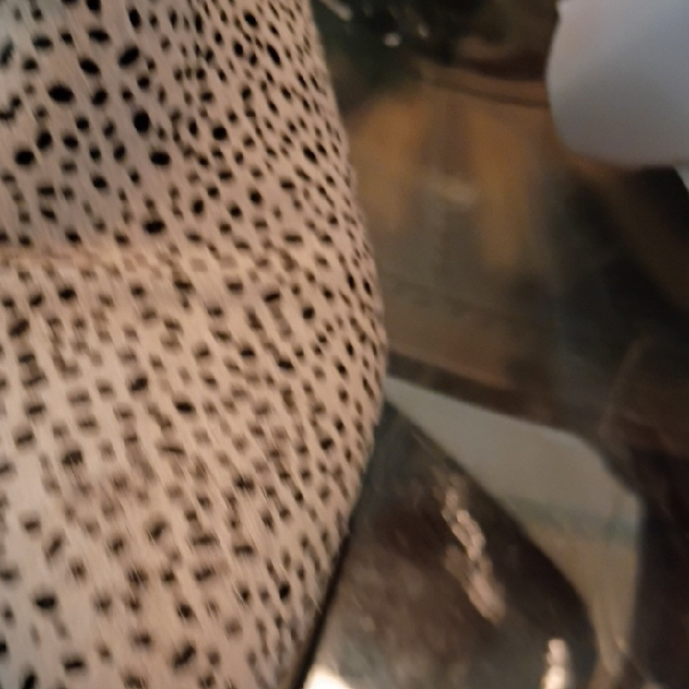 Black and White Ankle Boots with Cheetah Print - Picture 7 of 10